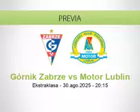 Pronóstico Górnik Zabrze Motor Lublin (30 agosto 2025)