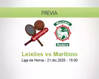 Pronóstico Leixões Marítimo (21 diciembre 2025)