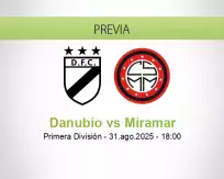 Pronóstico Danubio Miramar (31 agosto 2025)