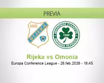 Pronóstico Rijeka Omonia (26 febrero 2026)
