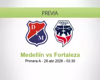 Medellín vs Fortaleza