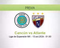 Pronóstico Cancún Atlante (12 octubre 2024)