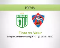 Pronóstico Flora Valur (17 julio 2025)