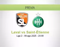 Pronóstico Laval Saint-Étienne (09 agosto 2025)