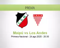 Pronóstico Maipú Los Andes (24 agosto 2025)