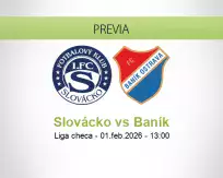 Pronóstico Slovácko Baník (01 febrero 2026)