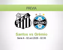 Pronóstico Santos Grêmio (01 octubre 2025)