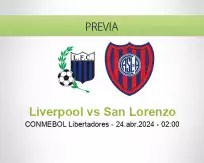 Pronóstico Liverpool San Lorenzo (23 abril 2024)