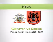 Pronóstico Glenavon Carrick (25 enero 2025)