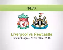 Pronóstico Liverpool Newcastle (26 febrero 2025)