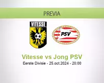 Pronóstico Vitesse Jong PSV (25 octubre 2024)