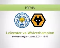 Pronóstico Leicester Wolverhampton (22 diciembre 2024)