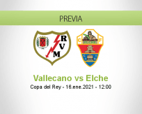 Pronóstico Vallecano Elche (16 enero 2021)