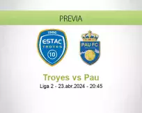 Pronóstico Troyes Pau (23 abril 2024)