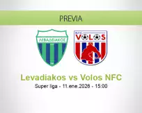 Pronóstico Levadiakos Volos NFC (11 enero 2026)