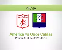 Pronóstico América Once Caldas (19 septiembre 2025)