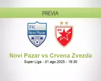 Pronóstico Novi Pazar Crvena Zvezda (31 agosto 2025)