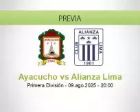 Pronóstico Ayacucho Alianza Lima (09 agosto 2025)