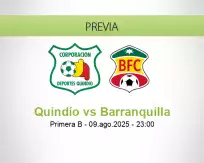 Pronóstico Quindío Barranquilla (09 agosto 2025)