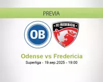 Pronóstico Odense Fredericia (19 septiembre 2025)