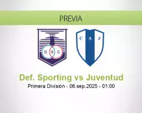 Pronóstico Def. Sporting Juventud (05 septiembre 2025)