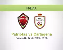 Patriotas vs Cartagena