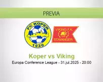 Pronóstico Koper Viking (31 julio 2025)