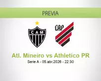 Pronóstico Atl. Mineiro Athletico PR (05 abril 2026)