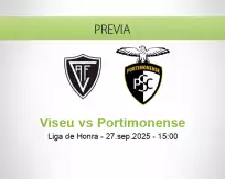 Pronóstico Viseu Portimonense (27 septiembre 2025)