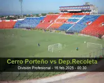 Pronóstico Cerro Porteño Dep.Recoleta (15 febrero 2025)