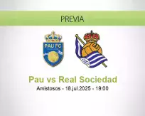 Pronóstico Pau Real Sociedad (18 julio 2025)