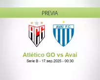 Pronóstico Atlético GO Avaí (16 septiembre 2025)