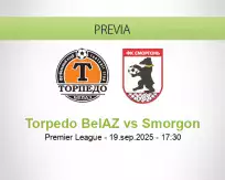 Pronóstico Torpedo BelAZ Smorgon (19 septiembre 2025)