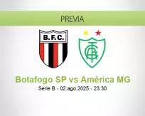 Pronóstico Botafogo SP América MG (02 agosto 2025)