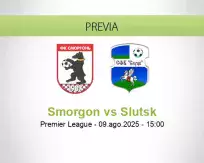 Pronóstico Smorgon Slutsk (09 agosto 2025)