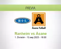 Pronóstico Ranheim Åsane (13 setiembre 2025)