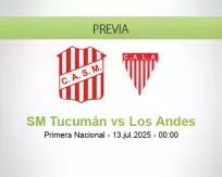 Pronóstico SM Tucumán Los Andes (12 julio 2025)
