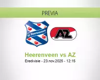 Pronóstico Heerenveen AZ (23 noviembre 2025)
