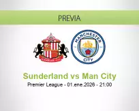 Sunderland vs Man City