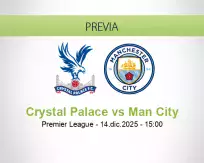 Crystal Palace vs Man City