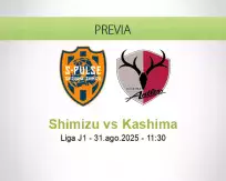 Pronóstico Shimizu Kashima (31 agosto 2025)