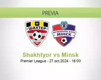 Pronóstico Shakhtyor Minsk (27 octubre 2024)