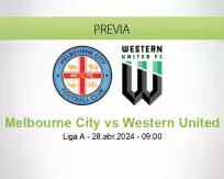 Pronóstico Melbourne City Western United (28 abril 2024)
