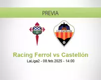 Pronóstico Racing Ferrol Castellón (08 febrero 2025)