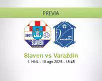 Pronóstico Slaven Varaždin (10 agosto 2025)