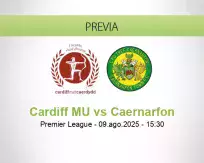Pronóstico Cardiff MU Caernarfon (09 agosto 2025)