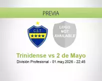 Pronóstico Trinidense 2 de Mayo (01 mayo 2026)