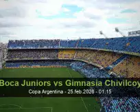 Boca Juniors vs Gimnasia Chivilcoy