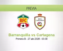 Pronóstico Barranquilla Cartagena (26 abril 2026)