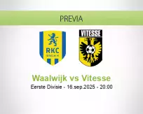 Pronóstico Waalwijk Vitesse (16 septiembre 2025)